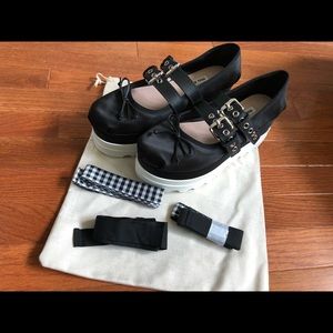 Authentic Miu Miu ballerina platform shoes 39